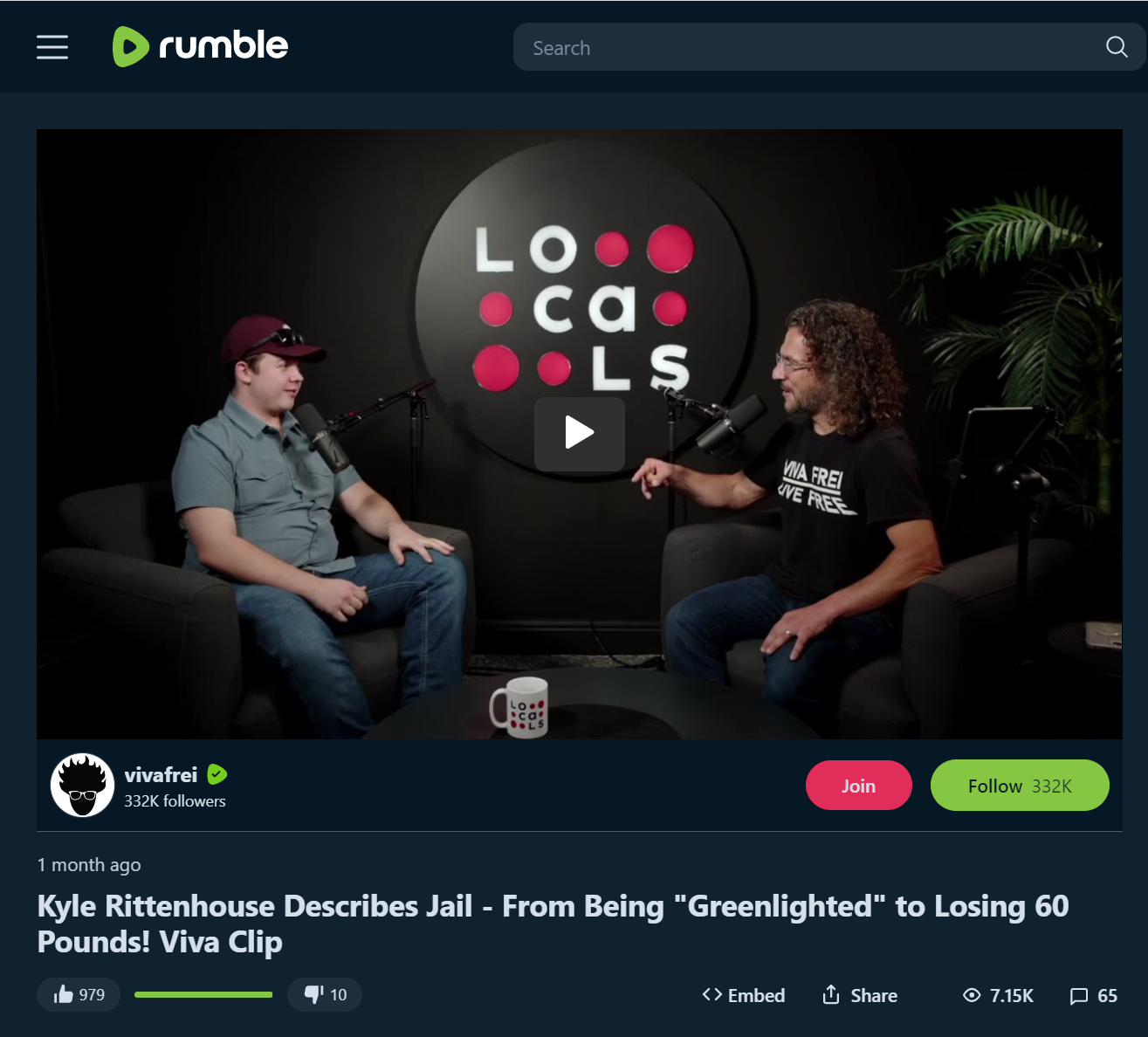 Kyle Rittenhouse on Viva Frei