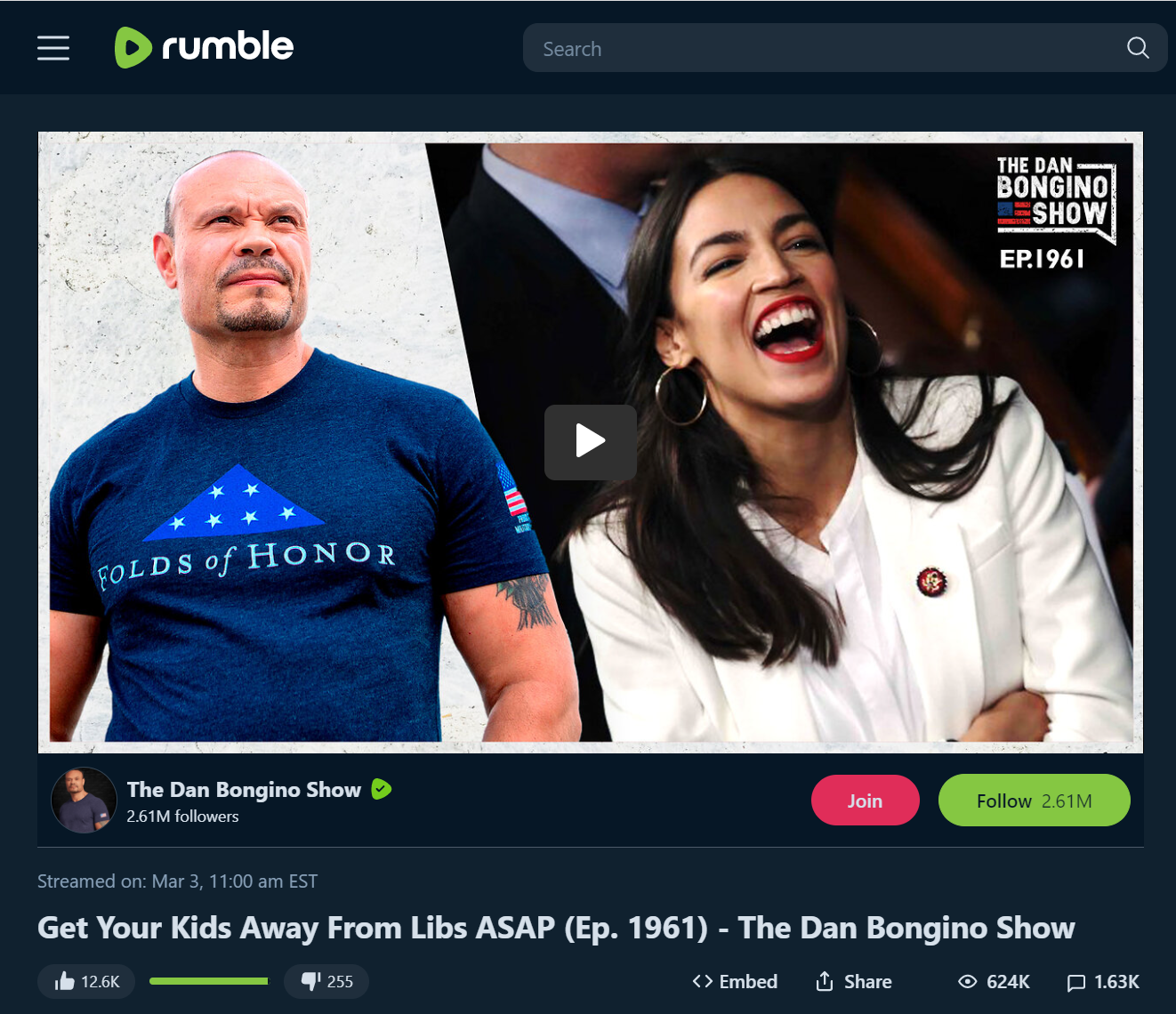 Bongino keep kids away from liberals rumble video