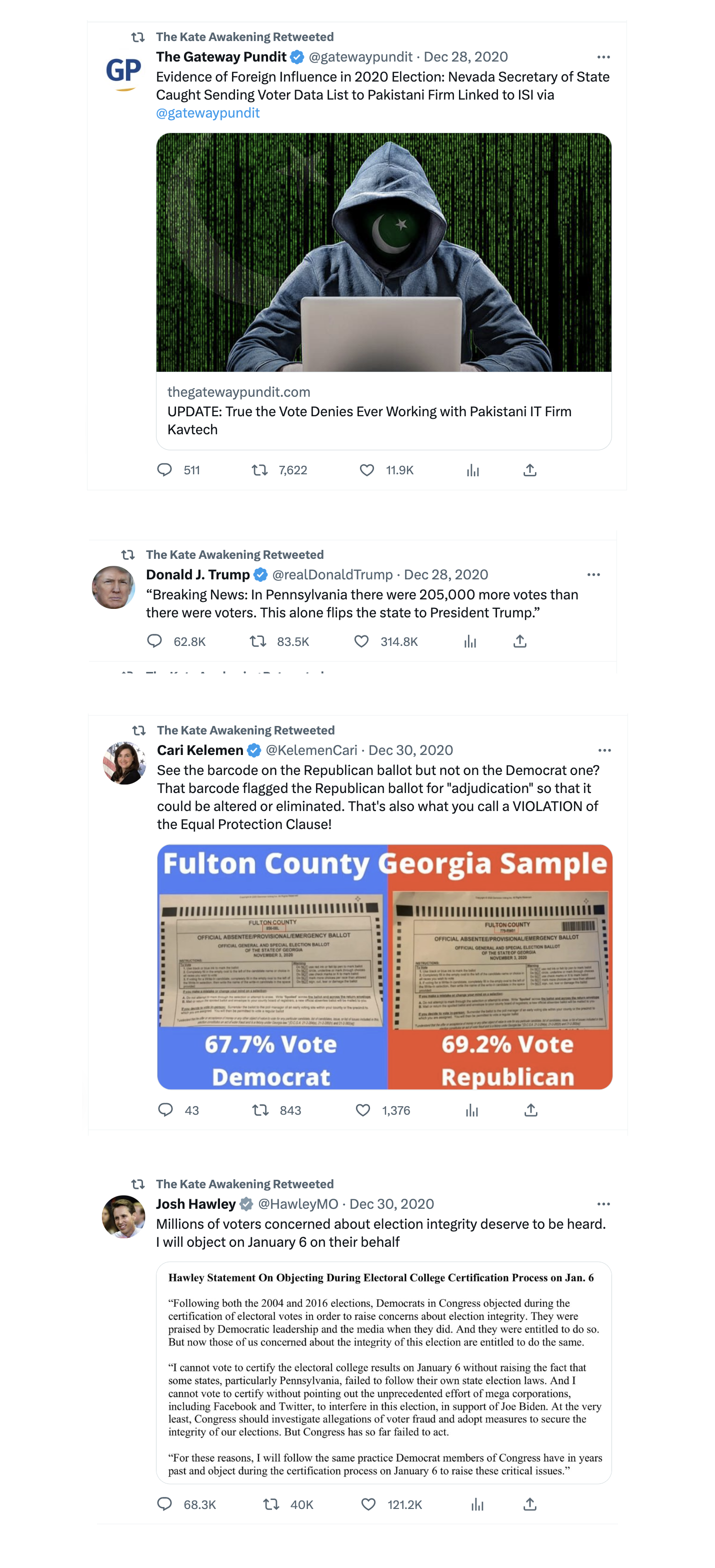 Buckley election misinfo