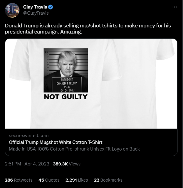 Clay Travis tweet