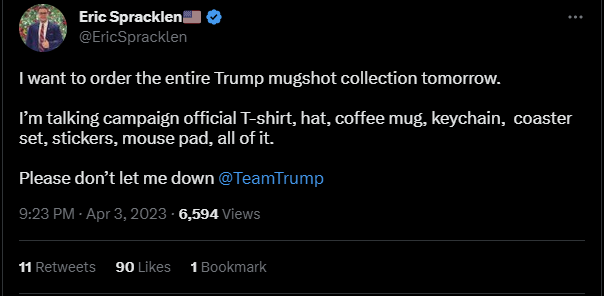 A Tweet from Eric Spracklen