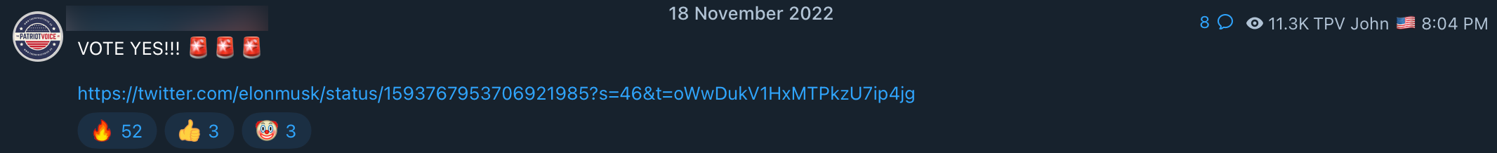 Musk poll QAnon influencer post5