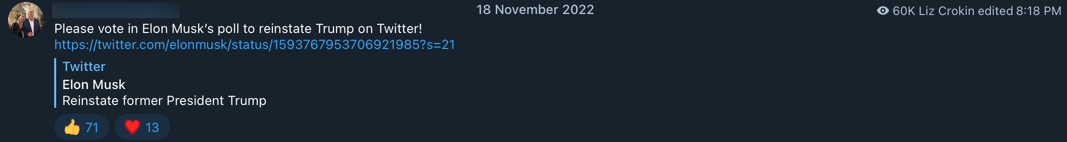 Musk poll QAnon influencer post6