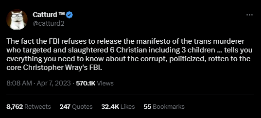 catturd manifesto tweet