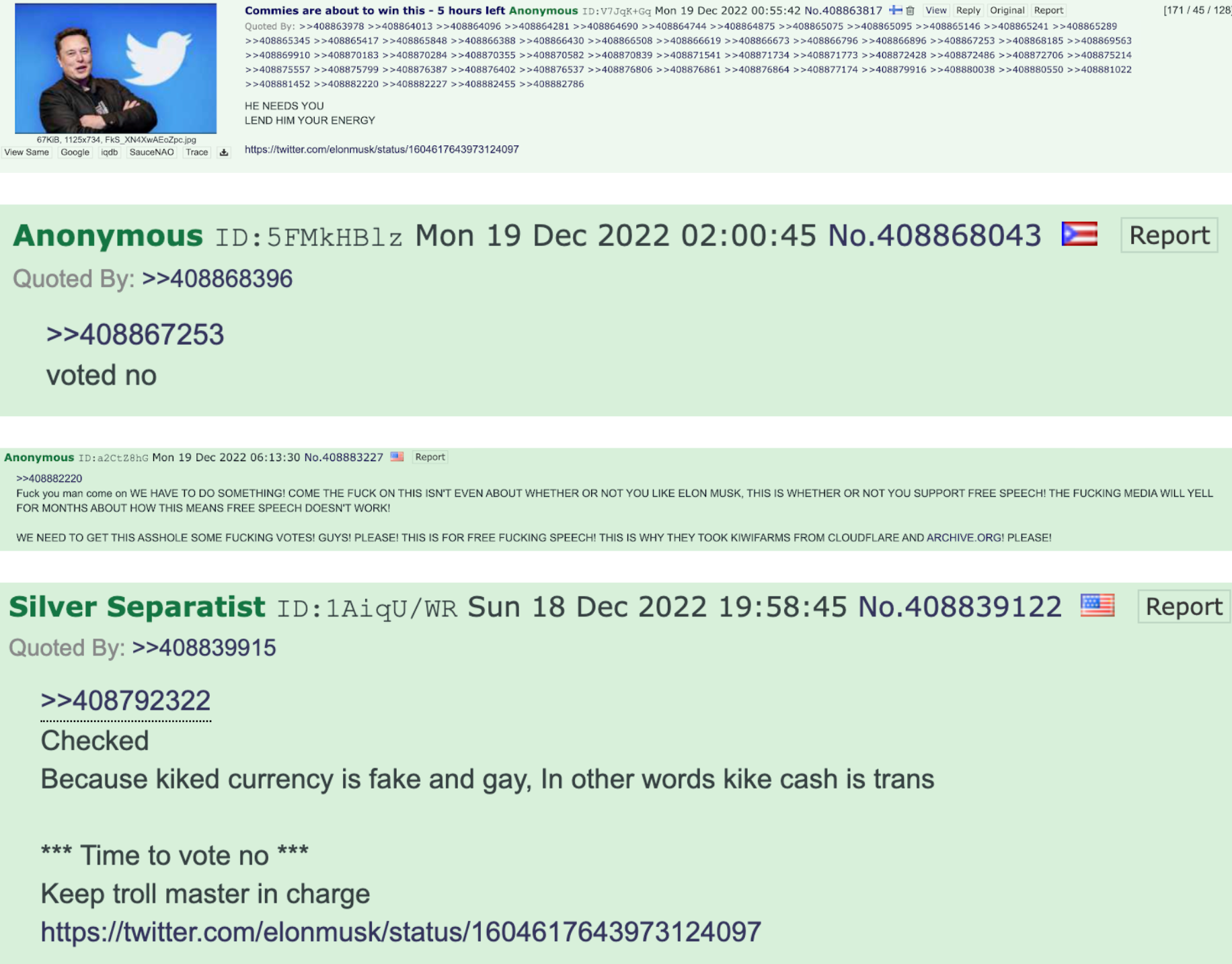 4chan Musk CEO poll image3