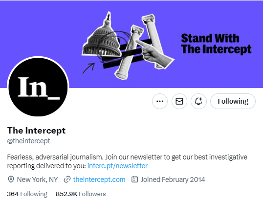 4/24/23 - The Intercept Twitter