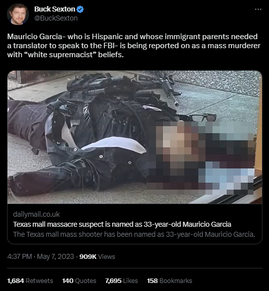 Tweet from Buck Sexton