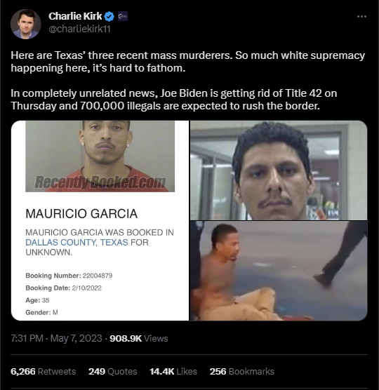 Charlie Kirk talks TX shooter