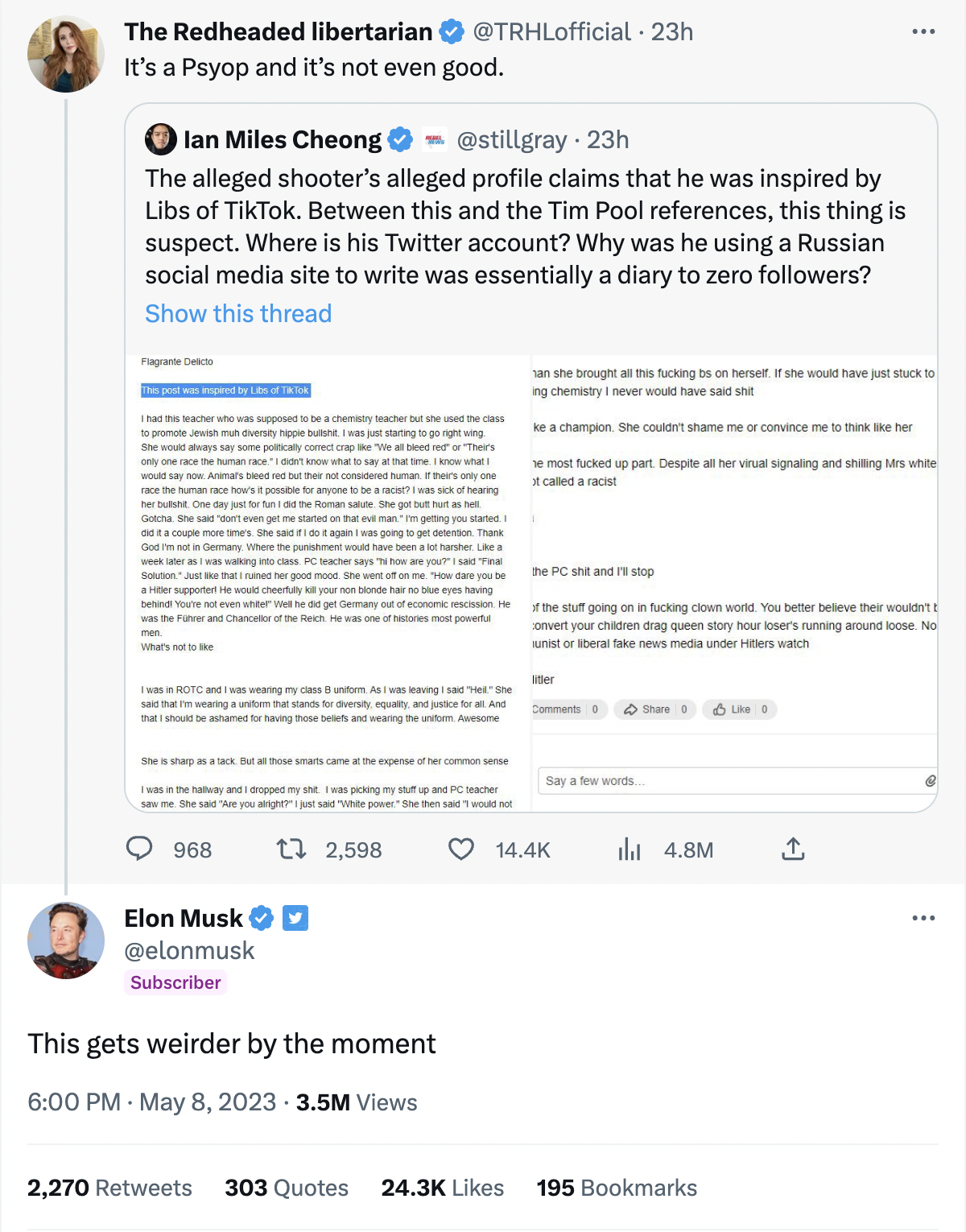 This gets weirder by the moment