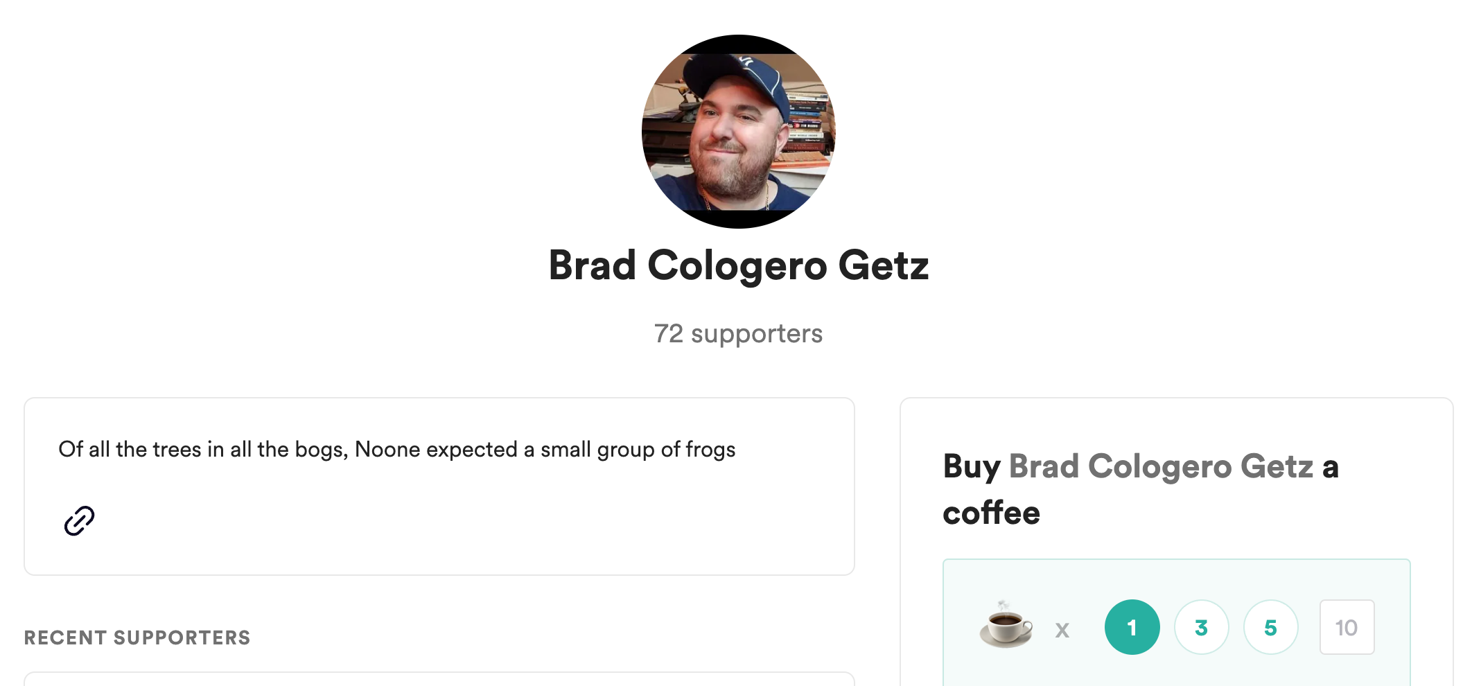 Brad Getz Buy Me A Coffee