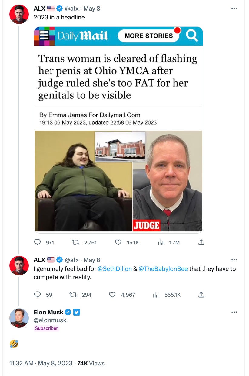 ALX Anti-trans tweet