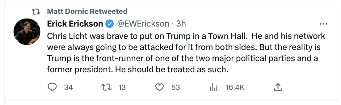 CNN PR Team retweeting RWM 