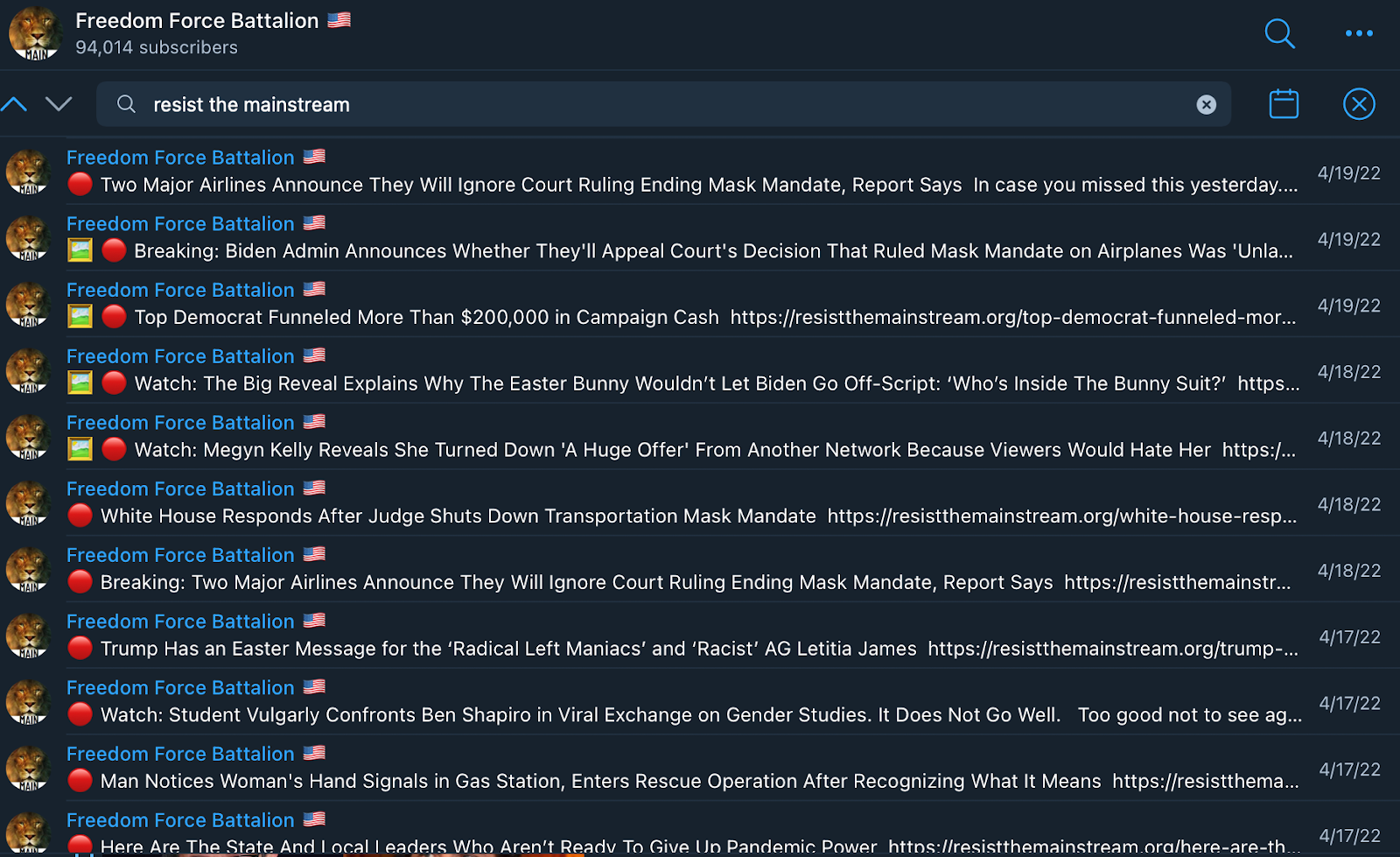 Freedom Force Battalion Resist The Mainstream