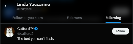 Linda Yaccarino Twitter Following 1