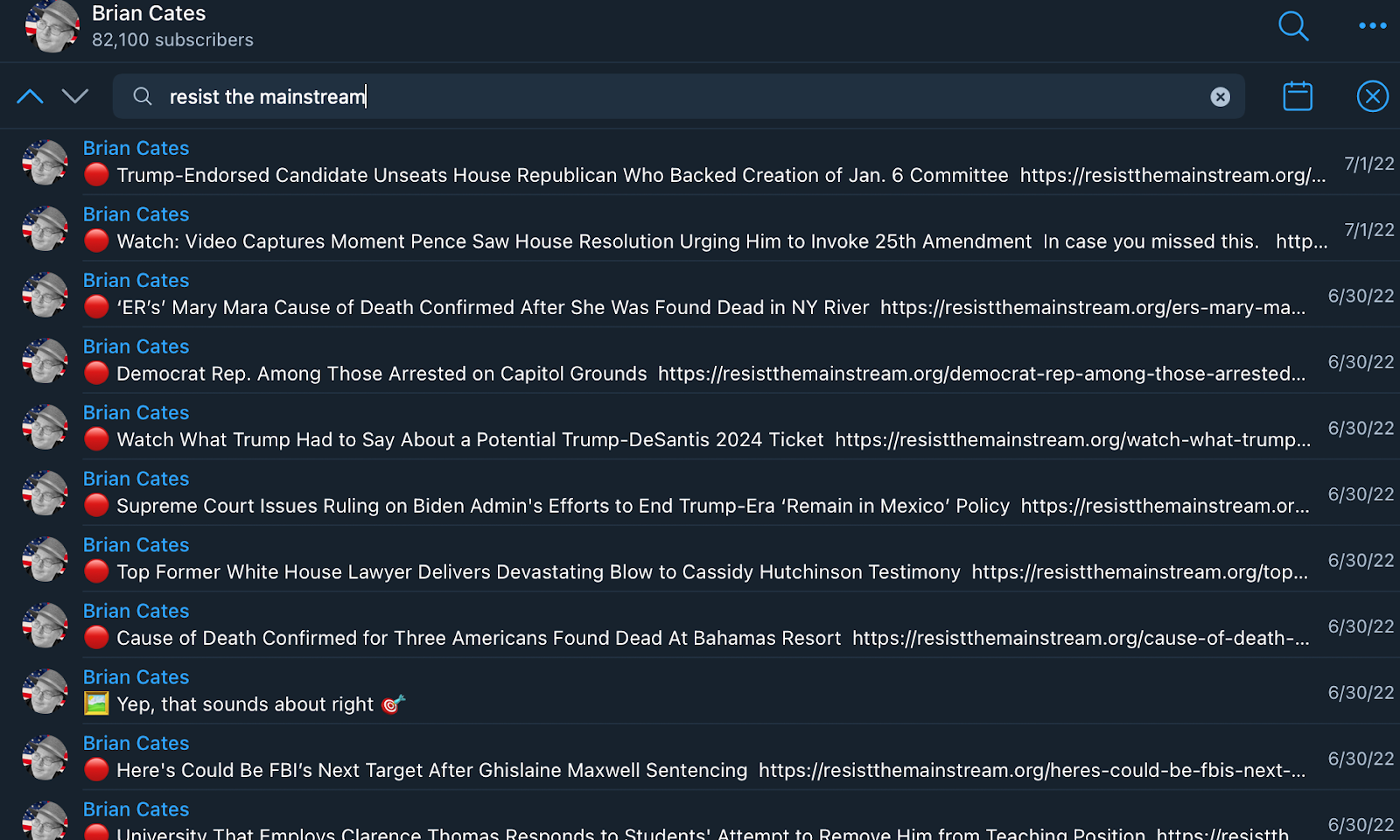 Brian Cates RTM links sharing
