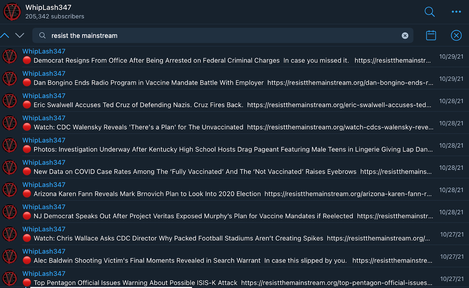 Whiplash RTM links sharing