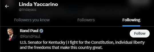 Linda Yaccarino Twitter Following 23
