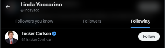Linda Yaccarino Twitter Following 35