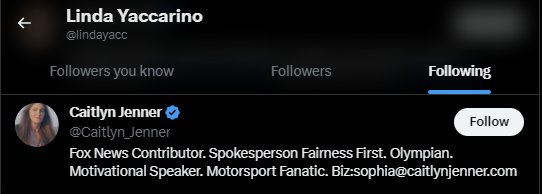 Linda Yaccarino Twitter Following 50
