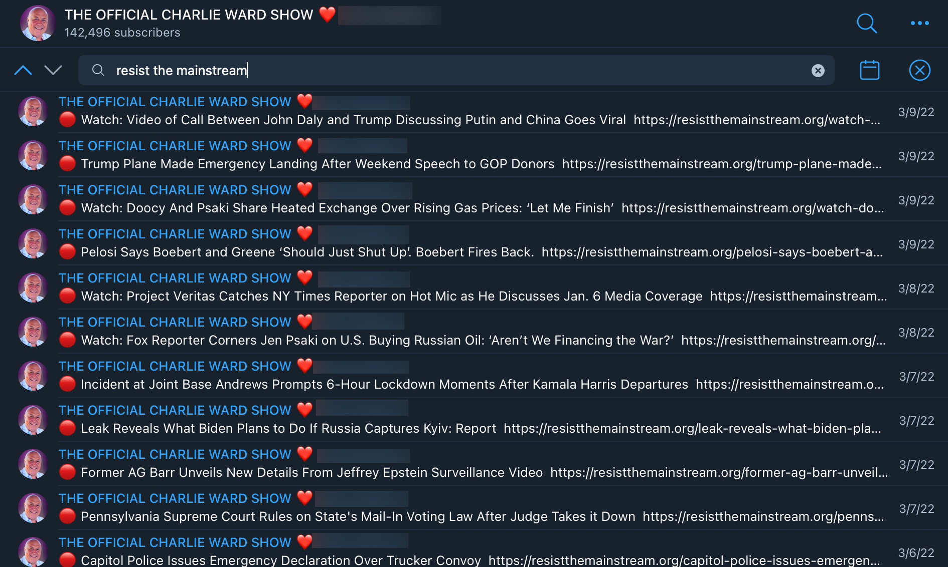 Charlie Ward RTM links sharing