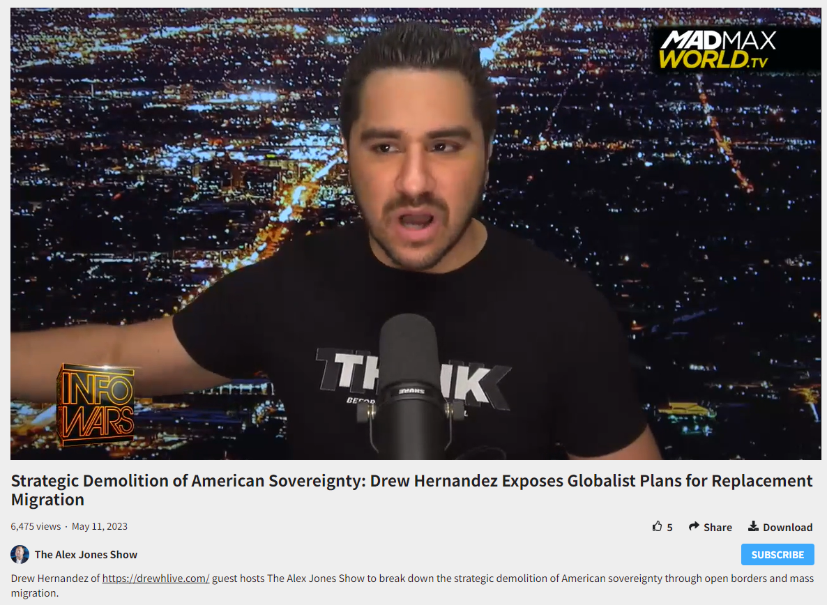 Drew Hernandez guest hosts The Alex Jones Show to break down the strategic demolition of American sovereignty through open borders and mass migration.