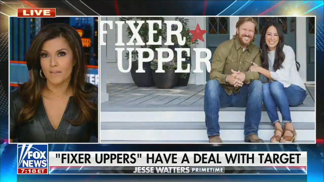 Fox News host attacks Chip and Joanna Gaines for partnering with Target