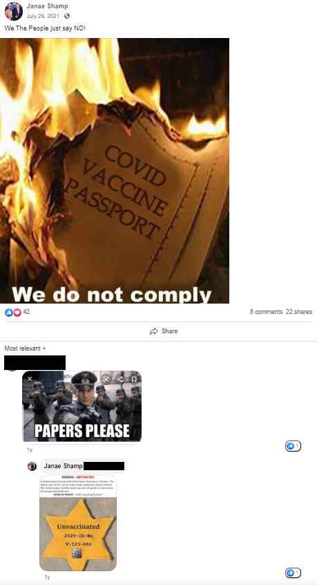 Janae Shamp antisemitism papers