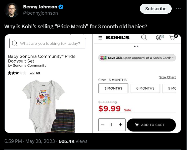 Benny Johnson Kohls boycott