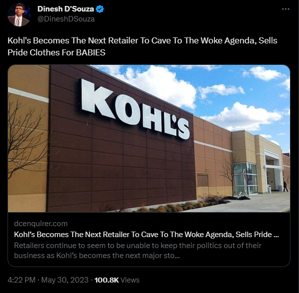 Dinesh D'Souza Kohls Boycott