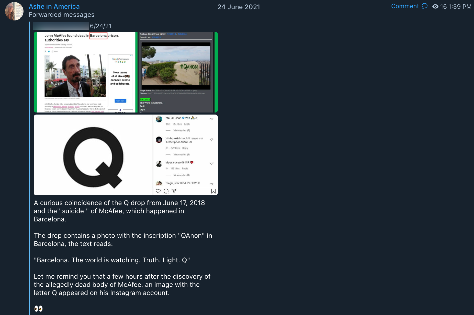 Ashe in America QAnon1