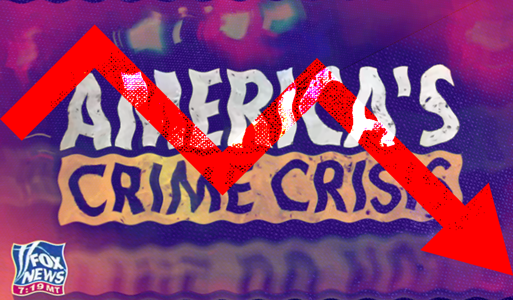 Cable news continues to undercover data showing crime rates are falling ...