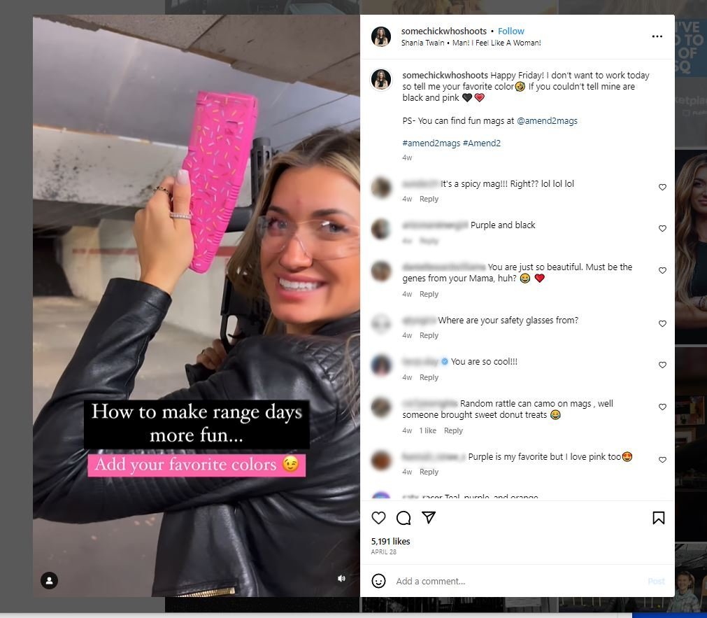 Roux posts unlabeled branded content promoting Amend2 magazines on instagram