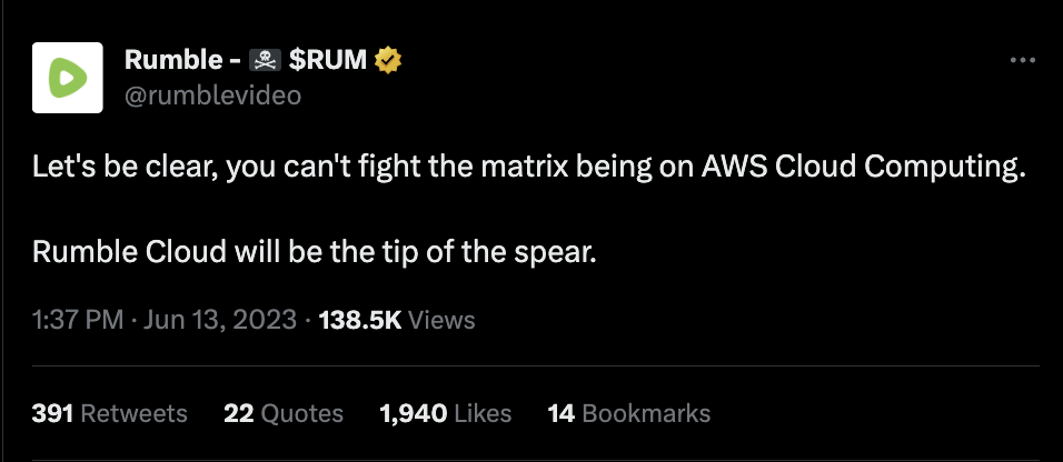 Rumble tweet other