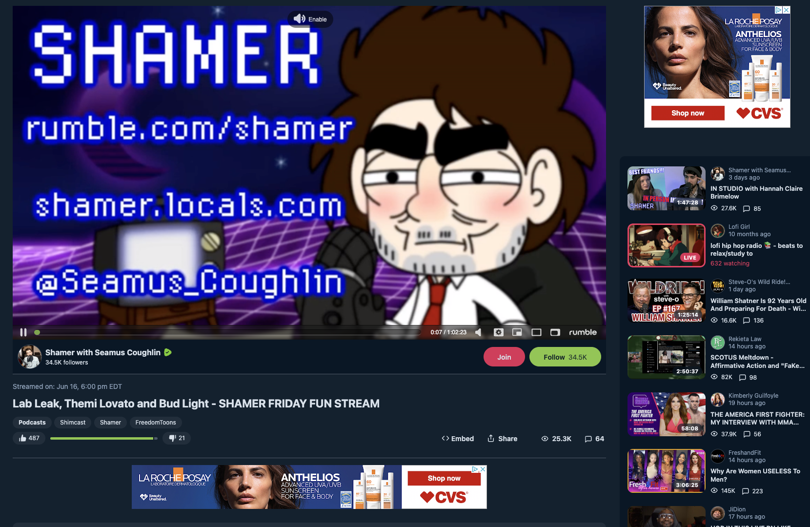 CVS ad on Rumble