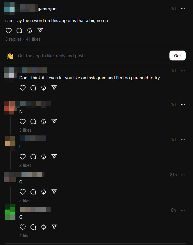 A screenshot of a Threads post