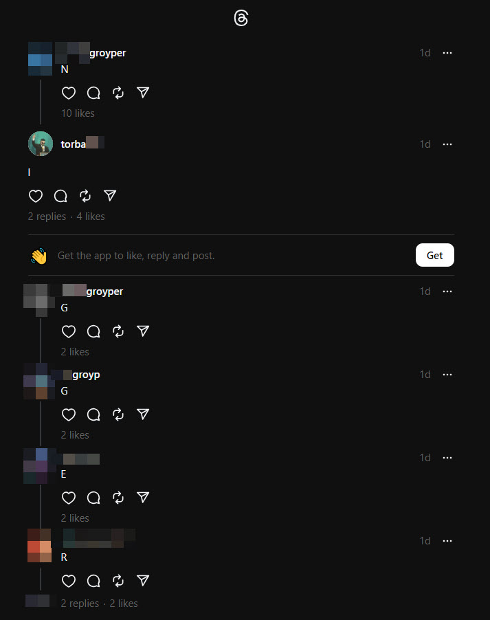 A screenshot of a Threads post