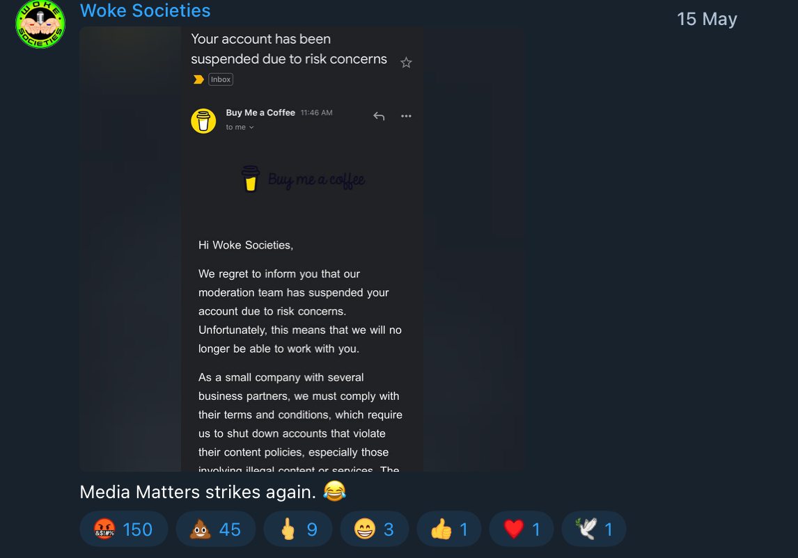 Woke Societies BMAC ban