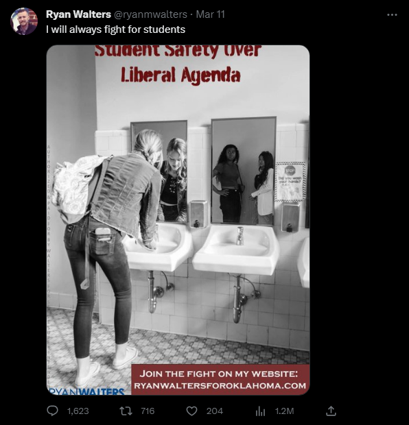 Ryan Walters Indoctrination Tweet