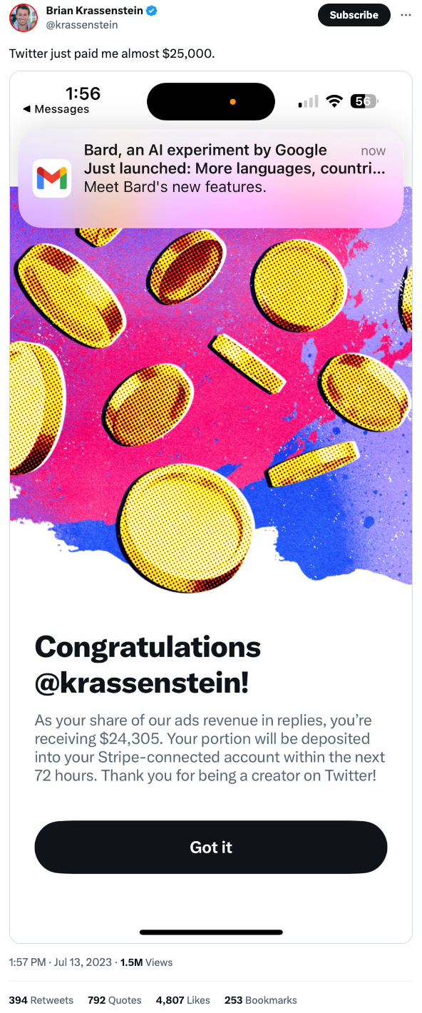 Krassenstein Twitter ad revenue