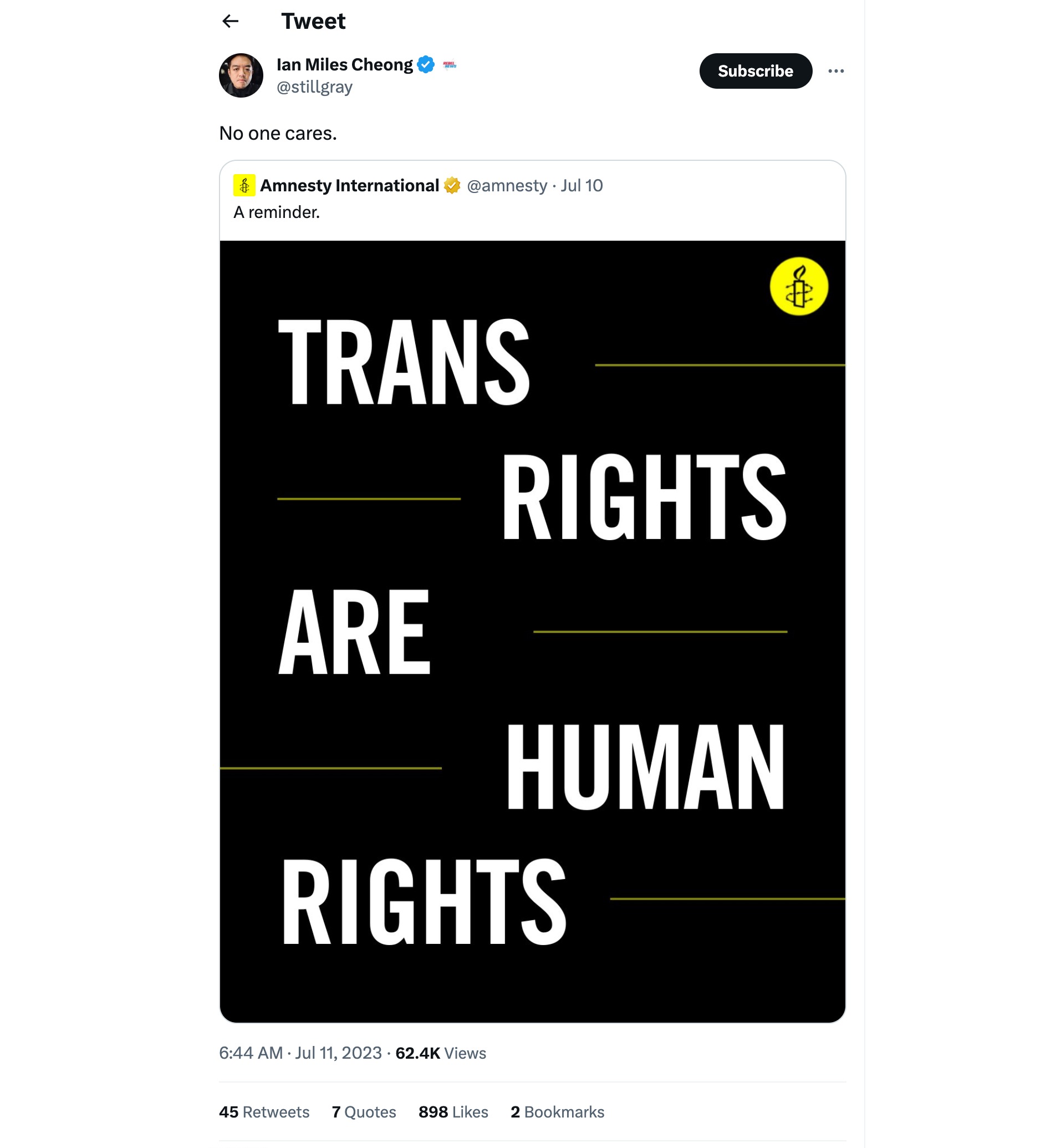 image of tweet