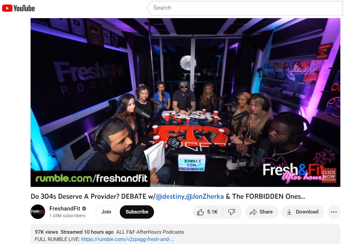 Fresh and Fit calling Fuentes "the forbidden one"