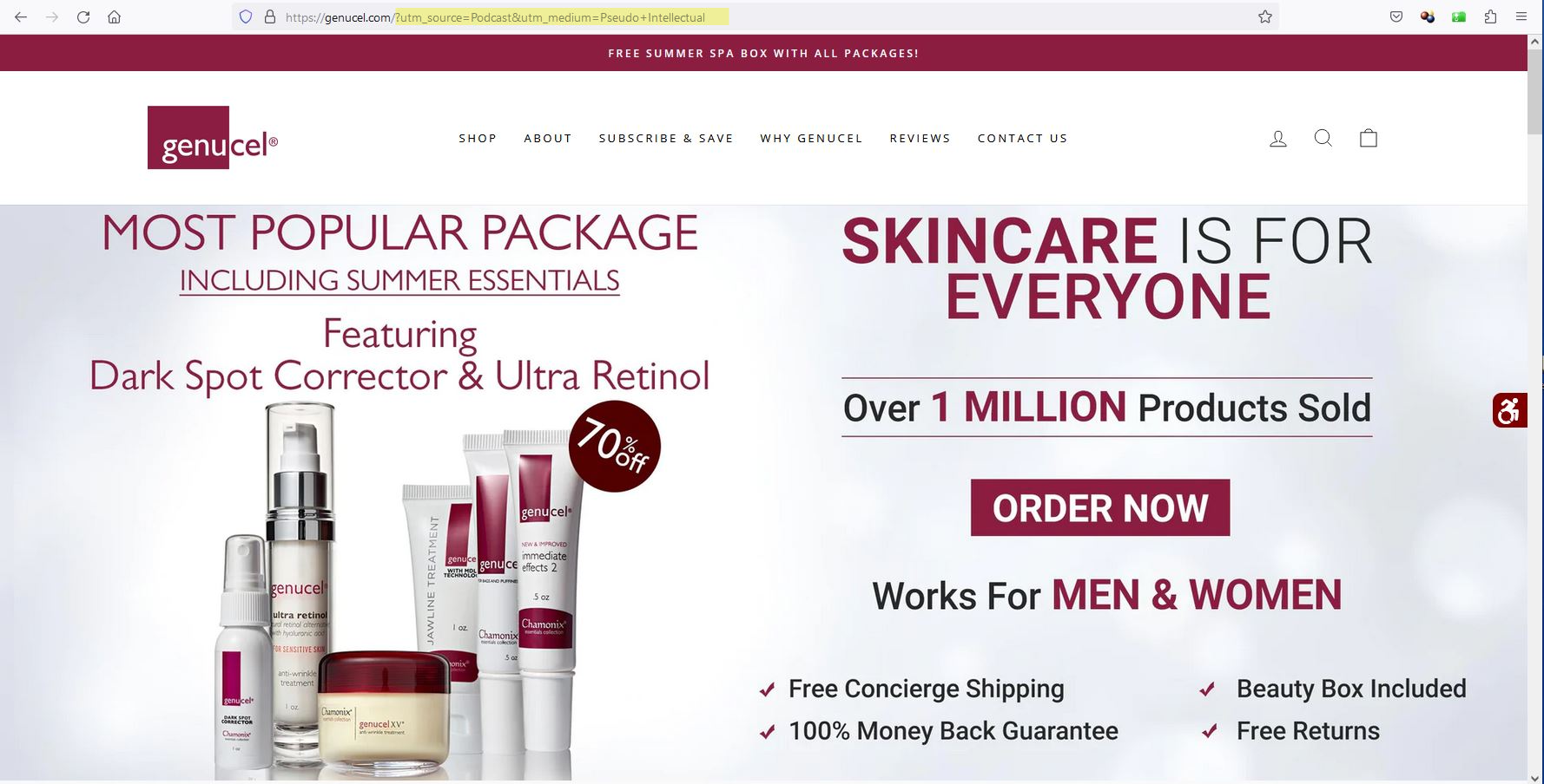 Active Genucel Affiliate code for Lauren Chen's podcast