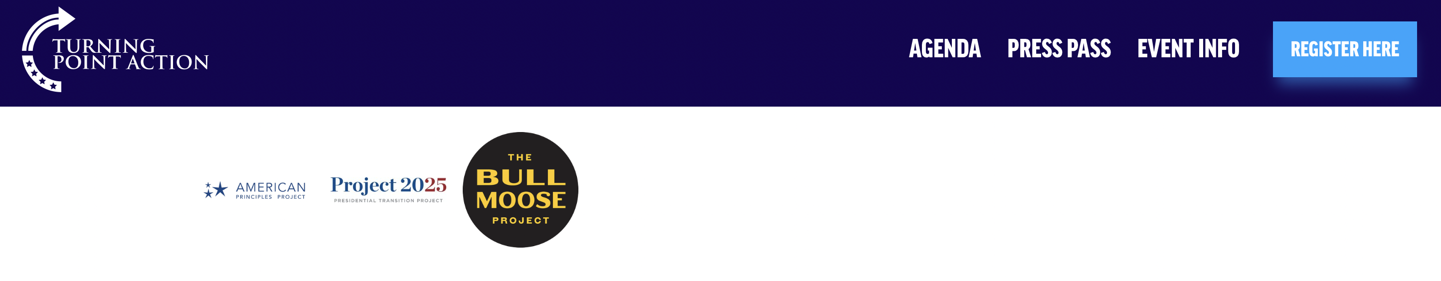 American Principles Project is listed as sponsor of TPUSA Action Conference 2023