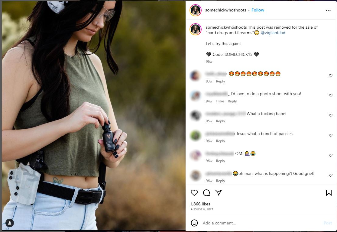 Roux promotes CBD brand Vigilant CBD without disclosing material relationship