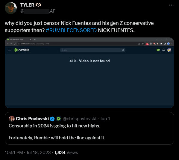 Tyler Russell on Rumble/Fuentes 2