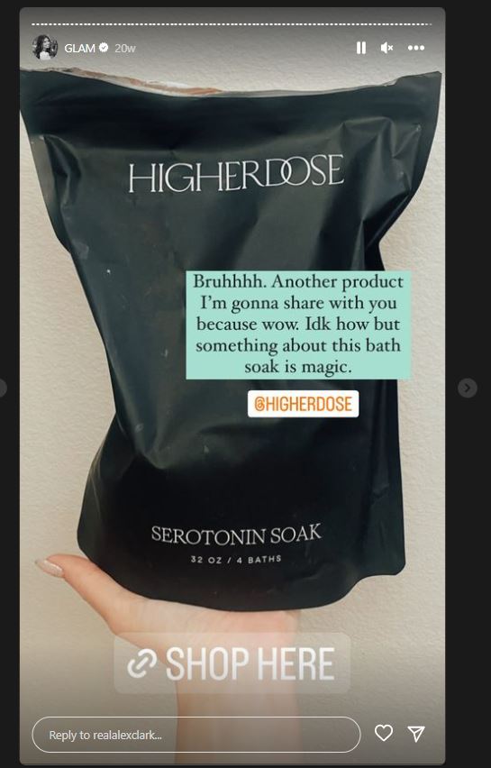 Clark posts affiliate link from Higher Dose without disclosing material relationship