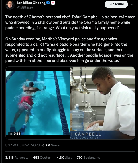 Ian Miles Cheong tweet Obama