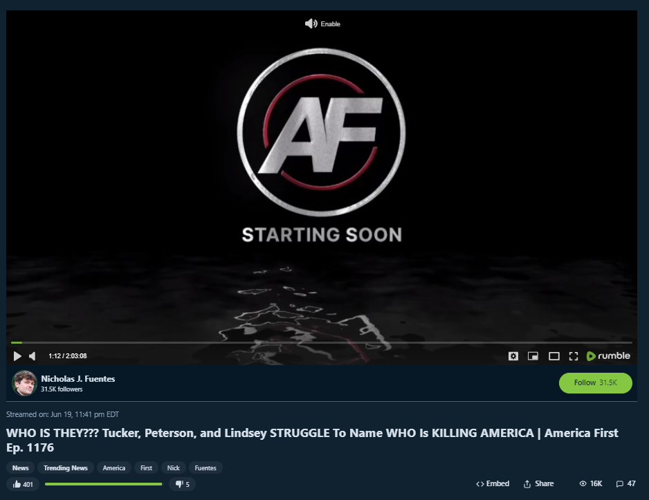 WHO IS THEY??? Tucker, Peterson, and Lindsey STRUGGLE To Name WHO Is KILLING AMERICA | America First Ep. 1176