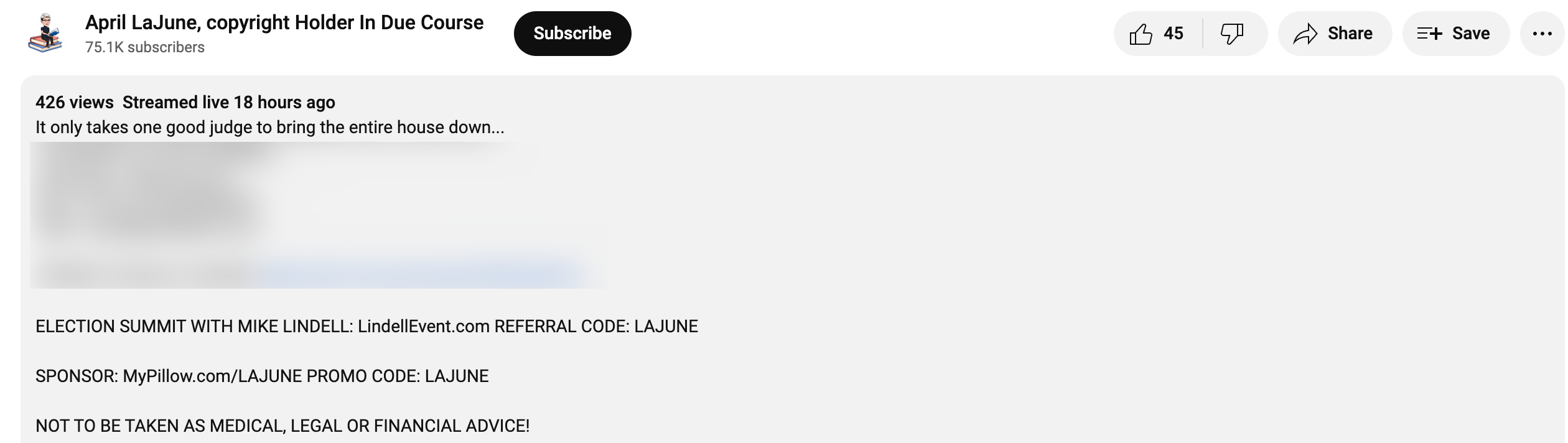 April LaJune Lindell event