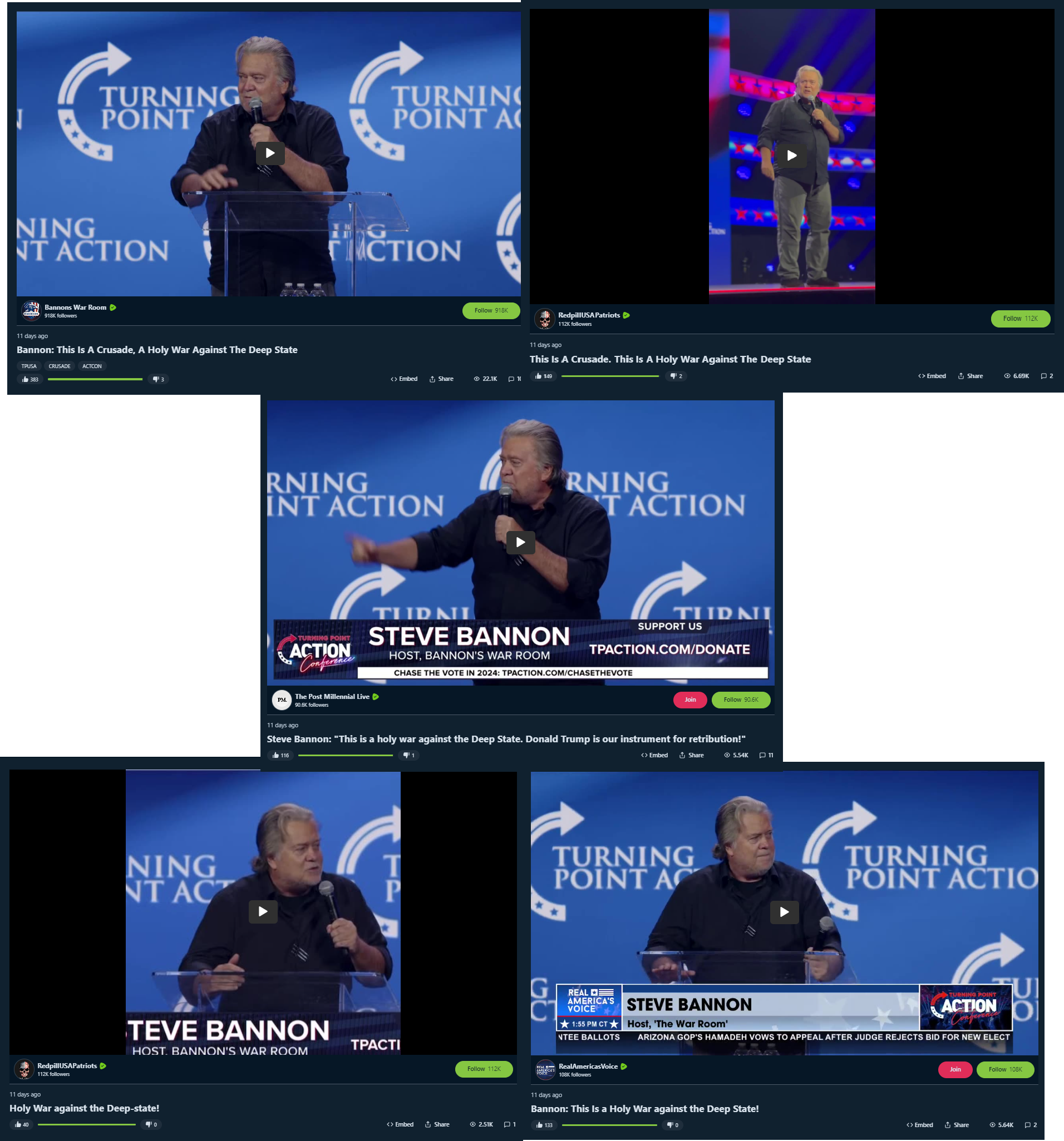 Bannon holy war collage